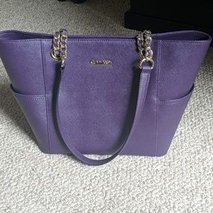 Purple Altered Calvin Klein Bag